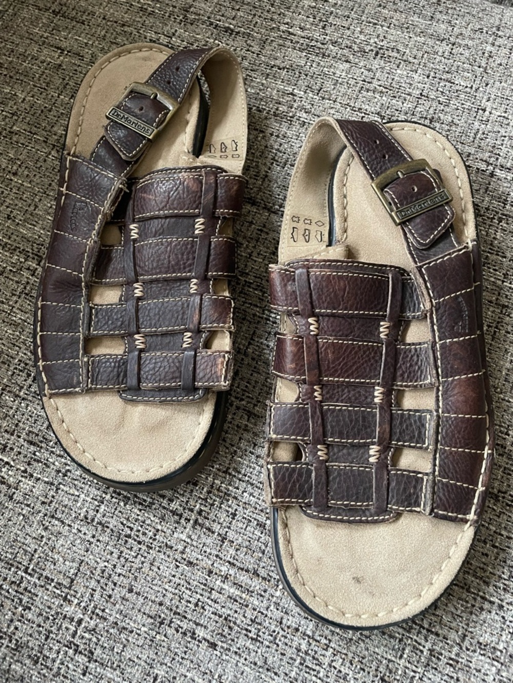 Dr. Martens Men’s Brown Leather Strappy Fisherman Sandals